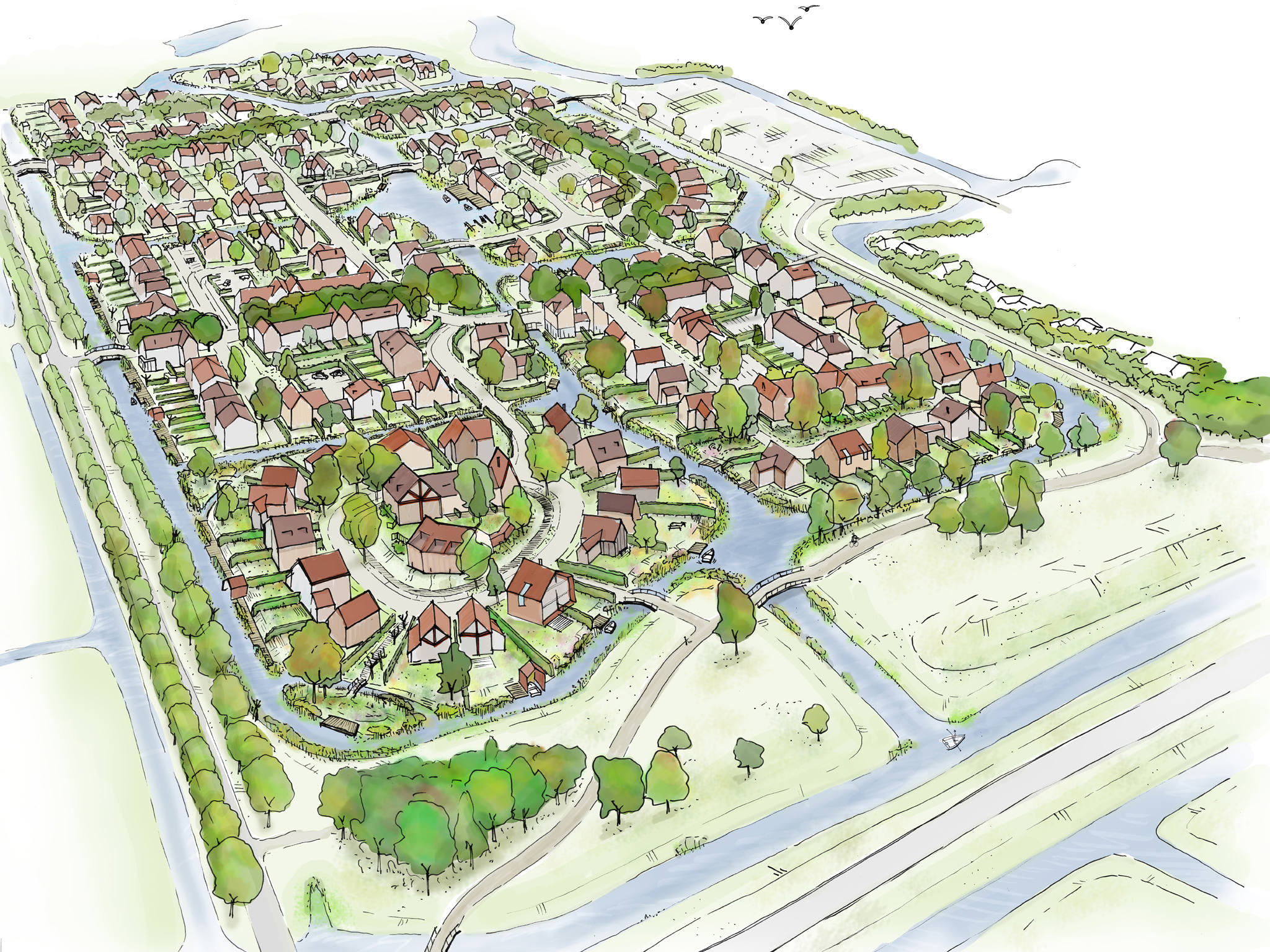 Schets gebied Waterweide